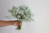 Decorative Flowers Fake Baby's Breath Branch/Bundle Artificial Faux White Wildflowers DIY Wedding Bouquetes/Home/Kitchen Decoration