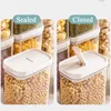 Storage Bottles Noodle Food Canister Lock Lid Grain Keep Fresh Box Tank Sealed Containers