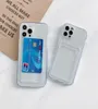 Case TPU Crystal a tasca slot per iPhone 14 Plus 2022 13 Pro Max 12 Mini iPhone14 11 xr xs 10 8 7 ID credito foro fine 2842325