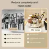 Keukenopslag Tijdbare organisator 360 Roterend kruidenrek Multifunctionele pantrykast voor cosmetica Huishoudelijke accessoires