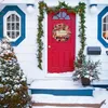 Dekorativa blommor självständighetsdag krans veranda dekoration ytterdörr utomhus hängande dekor trendig välkomnande hängare