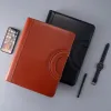 PADFOLIO A4 Многофункциональный PU кожаный переплет порт папки папки Padfolio с Zipper