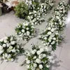 35cm to 60cm diameter can choose) Popular sale classic white rose with greenery floral ball artificial flower ball center piece