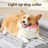 Dog Collars Light Up Rechargeable Adjustable Waterproof Collar LED Night Safety Flashing Gl Ow Fluorescent Pet