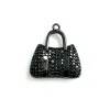 Charms 5pcs Bag des filles Charmes 26x25 mm Pendant Zircon cubique Pavé pour femmes Bracelets de collier Faire des bijoux accessoires
