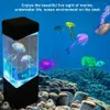 LED Aquarium Tank Night Light AA Battery/USB搭載カラフルなテーブルランプ雰囲気の雰囲気子供