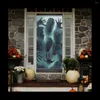 Dekoracja imprezy 1pcshalloween statyczne naklejki zdejmowane krwawe ręczne odcisk horroru horror naklejka na Halloween dla domu