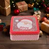 Garrafas de armazenamento 2 PCs Recipientes de Biscoito de Natal Candy Jar Cookie Latas com tampas de lunveira