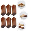 Setwares Sets 12 pc's enkele concave eetstokje rust Home Chopsticks Rack Wood Practical Support Holder Japans-stijl