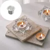 Candle Holders 10pcs Mini Round Silver DIY Holder Tray Container Accessory Aluminium Home Party Decorative Parts