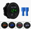 Bil Motorcykel Voltmeter DC 548V MINI Digital vattentät paneltestare Display Round Volt Meter Gauge8029990