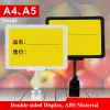 Holder 5 Pieces A4 POP Clip Sign Stand Holder With Frame Supermarket Price Tag Card Holder Advertising Poster Display Clip Holder