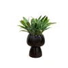 Decorative Flowers HXGYZP Artificial Plants Mini Potted Green Leaves With Cute Ceramic Pot Home Office Desktop Decoration Fake Plant Bonsai