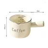 Ferramentas de medição 1 PC coreano Ins pare 3 oz/90 ml de xícara de cerâmica extrato de expresso de caneca de caneca com leite com entrega de cozinha em escala Ga Ot1He