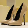 Talltor 5,5 tum stilett High Heel Unisex Sleek Night Club Round Toe Pump Plus Size Size Shoes Party Shoes Size3646 i lager