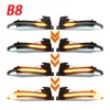 2pcs Dynamic Blining Signal LED -Seitenspiegelanzeige Blinker Repeater Light für Audi A3 8p A4 A5 B8 Q3 A6 C6 S6 B8.5 S5 RS5 RS4