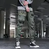 Calças masculinas HKSH Darkwear Cargo Spring Autumn High Street Trendy Casual Cropped perneiras punk Tactical Troushers HK0005