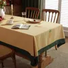 Table Cloth Pineapple Design Solid Decorative Linen Tablecloth With Tassels Rectangular Wedding Dining Cover Tea