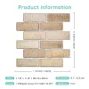 3D Wall Sticker Self-adhesive Faux Brick Wall Panel Peel and Stick Tile Backsplash for Kitchen Bedroom Waterproof Tile Sticker