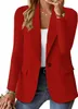 Осень Longsleeved Solid Color Fashion Simple Allmatch Cardigan Маленький костюм для женской одежды 240318