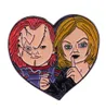 Horrorfilm Child039s Play Bride of Chucky en Chucky Hartvorm Metaal Emaille Rugzak Jas Revers Badge Broche Pin7150792