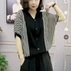 Women's Blouses Fashion Design Chiffon Shirts vrouwen Harajuku-stijl Casual losse oversized shirt Single Breasted V-Neck Blouse Summer Trend