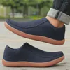 Casual Shoes Fujeak Plus Size Men Loafers Soft Male Footwear Slip-on Outdoor Walking Comfortable Wide Barefoot