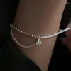 Charm Armbänder mit Mikro-gelegener Zirkon Spleißkette für Frauen Doppelschicht Armband Armreifen Trendy Schmuckzubehör Pulseras Pulseras