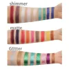 Cremes 25pcs benutzerdefinierte Etikett DIY Make -up Lidschatten Palette Wählen Sie alle Farben hochpigmentierter mattem Schimmer Glitzer Nacktpulver Kit Veganer