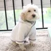 Dog Apparel Big Bathrobe Large Pet Bath Towel Absorbent Puppy Coat Autumn Winter Microfiber Soft Pajamas Clothing For Cat