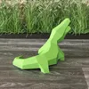 Party Decoration 3D Paper Mold Icke-Fined Crocodile Model Folding Work Diy Craft Home Desk Golvdekor Figurer Miniatyrer