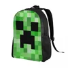 Рюкзак Custom Cube World Backpacks Women Men Men Basic Bound Back для школьных видеоигр.