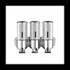 Liquid Soap Dispenser 3 Pack 500Ml Wall Mounted For Bathroom And Kitchen Shampoo Drill Free With Adhesive Silver