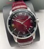 AP Business Wristwatch Code 11.59 Série 15210BC Platinum Smoked Wine Red Mens Fashion Business Casual Business Transparent Watch Mechanical