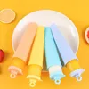 Pişirme Kalıpları 1/2/3pcs Yaz Popsicle Maker Mutfak Mutfak Renkli Gıda Dereceli Silikon Dondurma Kalıp Childern Aracı
