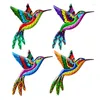 Decorative Figurines Metal Bird Wall Decor Art Decorations Vibrant Ornament 3D Sculpture Hanging For Living Room Bedroom 26 X 22Cm