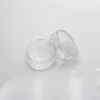 5ml ps clear jar with colorful lid makeup tiny empty 5g sample containers for glitter empty sample pots