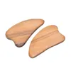 Massage Stones Rocks Natural Wood Gua Sha Stone Face Massagers Scraphers Tools for Face Neck Back Body 240403