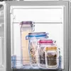 Opbergtassen Wikhostar Herbruikbare Mason Jar Flessen Food Noten Candy Cookies Snack Zapper verzegelde keukenorganisator