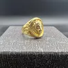 Hip Hop Casting Animal Ring High Polished Stainless Steel Gold Plated Jewelry