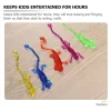 20 pcs Lizard Soft Gummy Ball Funny Spoof jouet extensible Animal en peluche Interactif collant TPR Stocking Stuffers Cadeaux pour Gecko