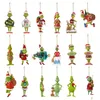 Décorations de Noël Elf Doll Green Hair Monster Dolls Tree Pendant 2024 pour la maison du Nouvel An Drop Livrètre de livraison Jardin Festif Party S OTU7W