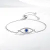 Braccialetti tongzhe malvagi braccialetti per le donne eye hand 925 sterling argento fatima hamsa hoof fatti gioielli di tacchino fatti a mano