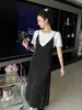 Basic & Casual Dresses designer Spring 2023 popular Korean version camisole vest pure fishtail skirt mid length female student new dress trend 0G2D