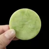 Massage Stones Rocks 2pcs Natural Jade Eye Patches Face Beauty Skincare Massageur refroidissement / thérapie Hot Masage des yeux Stone Anti Rinkle Pupiness Tool 2445