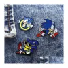 Festa favorita sonic the hedgehog badges fofos pinos de esmalte pinos de lapela pinos para mochilas broches broruchos jóias de moda grow entrega h dhmhj