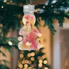 Vases 10 Pcs Christmas Bottle Trees Decor Gingerbread Man Shape Bottles Water Bottlw Container The Pet Xmas Pendant