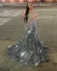 Роскошные кристаллы. Вечерние платья для женщин для женщин ebi ebi sheer sharkly sequined special contacd