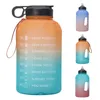 Bouteilles d'eau bouteille de Sport 2,2 l avec paille en plastique grande capacité GYM Fitness tourisme sans BPA Sports