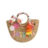 Dinner Package New Wholesale Retail New Yellow Flower Grass Handbag Fairy Beach Summer Womens Bag